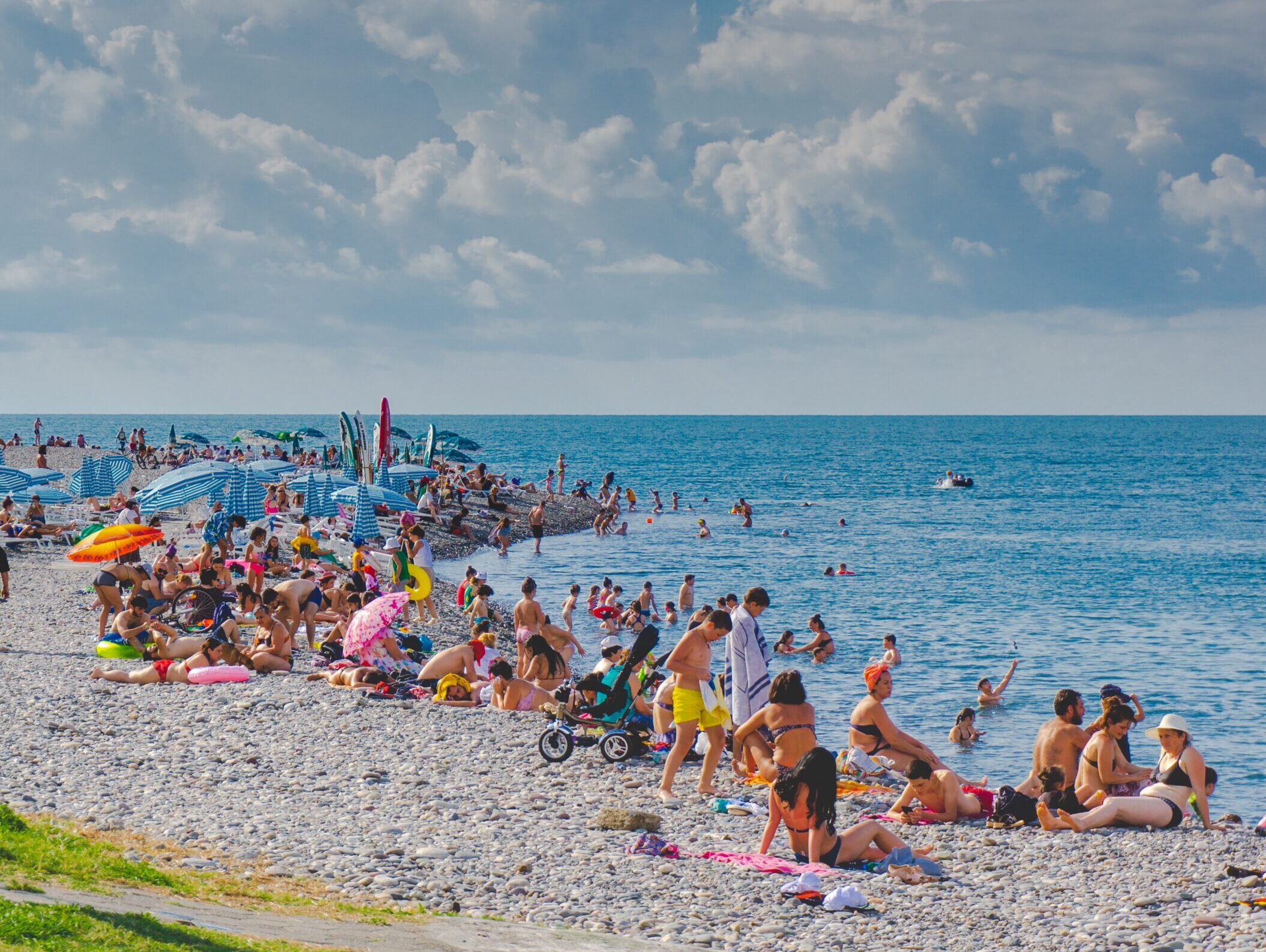 Black sea beach